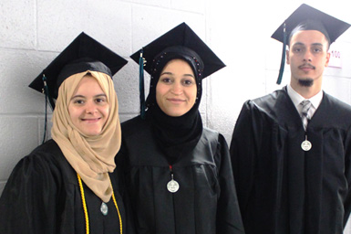 Group of graduates at commencement