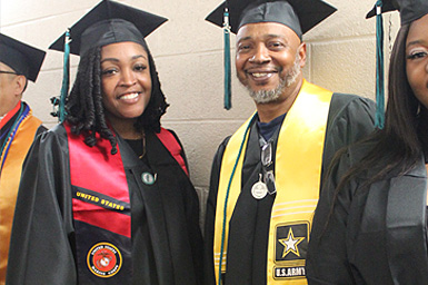 Veteran Students at Commencement