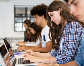 Students in class