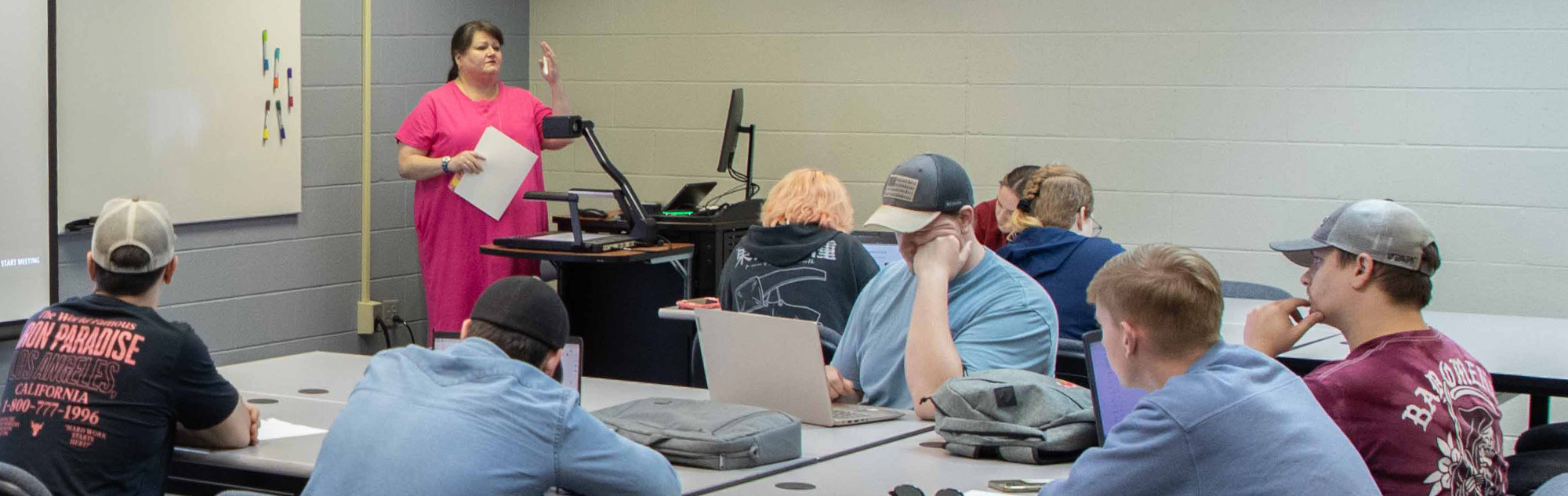 Faculty and students in psychology class