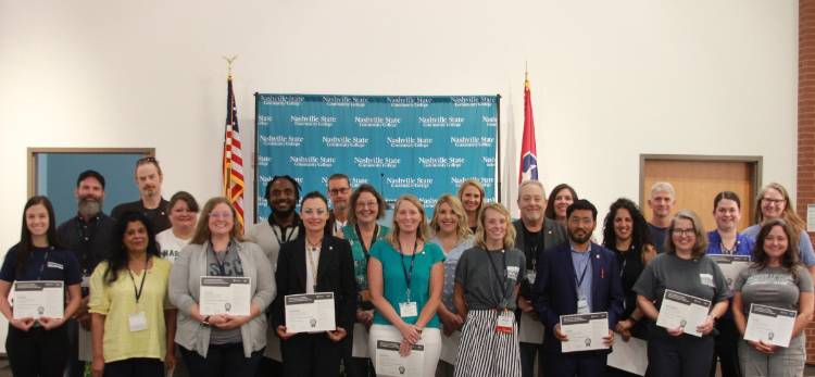 23 Nashville State educators earn ACUE certification in effective college instruction