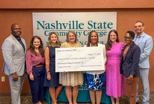 Nashville State Community College has received a $100,000 grant from Bank of America to support Ready to Reconnect (R2R), an initiative designed to help adult learners in Davidson County reconnect with education and workforce training opportunities.