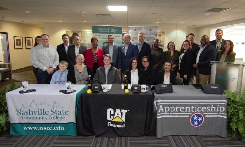 Nashville State, Cat Financial Apprenticeship Program Builds Upon Success with Second Signing for Information Technology-Focused Students