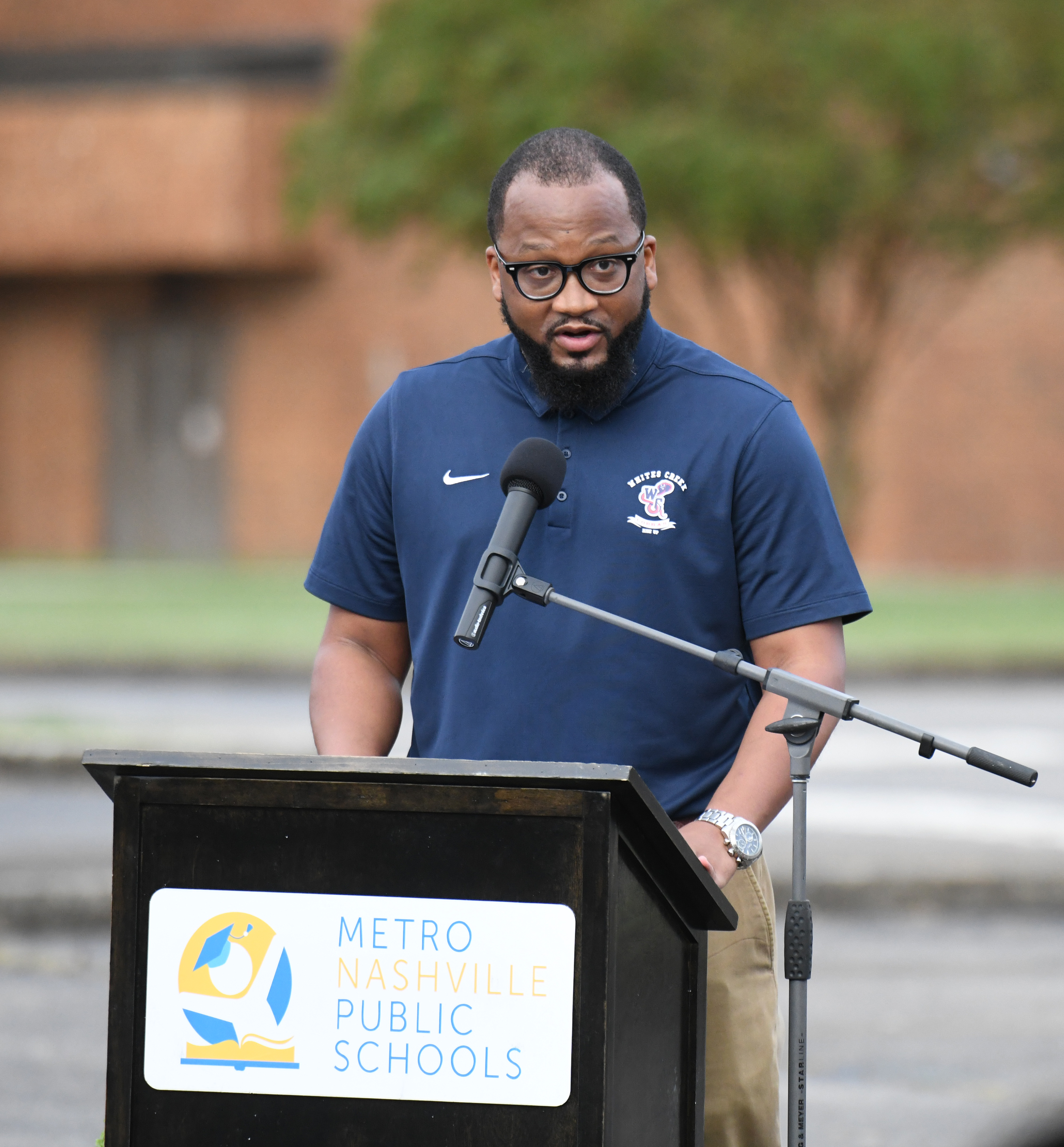 White Creek High School Principal Dr. Brian Mells. Credit: Shelley Mays, Metro Nashville Public Schools.