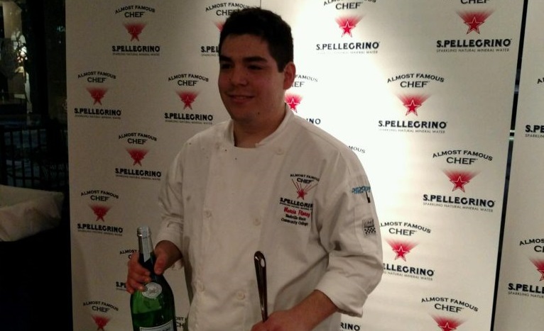 Culinary Arts student Marcio Florez, winner of the San Pellegrino® Almost Famous Chef® South Regional Competition