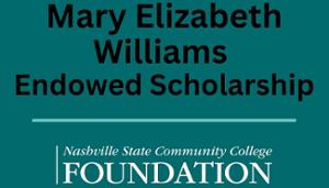 Endowed Scholarship Created in Honor of Lifelong Learner Mary Elizabeth Williams