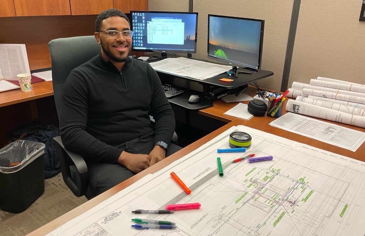 Shortly after graduating in May 2021 with an Architectural Design Technology A.A.S. degree, William Rucker began his career journey at Enfinity Engineering in Brentwood, where he designs plumbing systems for the firm’s hospital clients