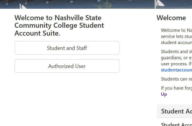 Select Student and Staff